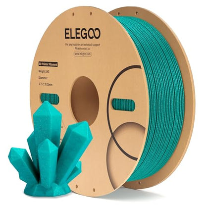 PLA 3D Printer Filament 1.75mm Sparkle Turquoise 1KG (35.274 Ounce)