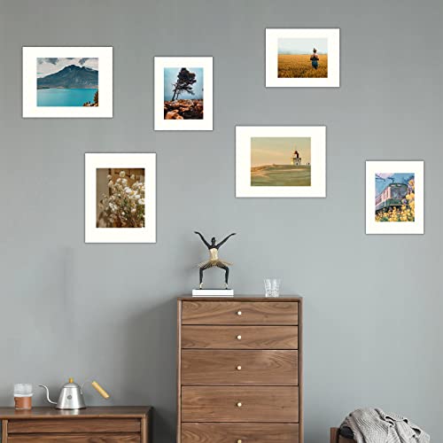 10 Pack 5x7 White Picture Mats
