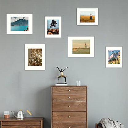 10 Pack 5x7 White Picture Mats