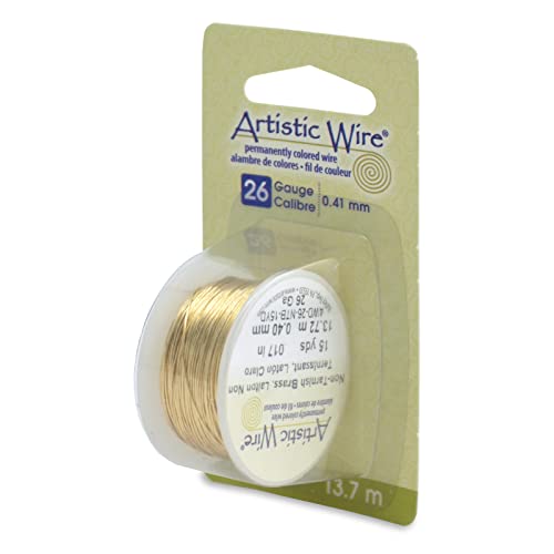 26 Gauge Tarnish Resistant Brass Craft Wire