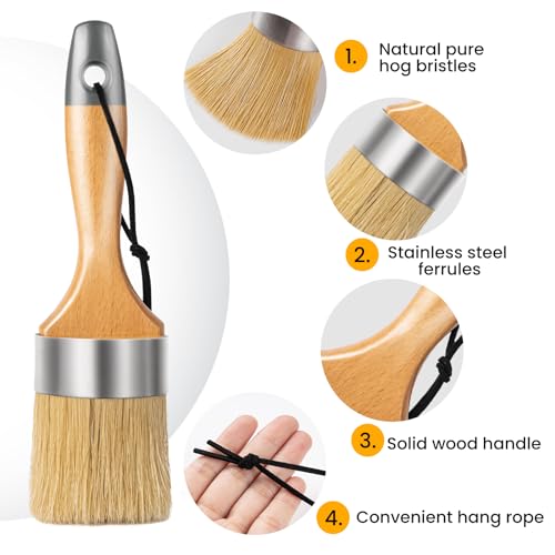 Chalk and Wax Paint Brush Furniture Set of 4