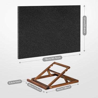 Foldable Jigsaw Puzzle Board with 3 Angle Adjustable Bracket