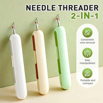 2 in 1 Needle Threader Seam Ripper (3 Count)