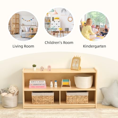 2 Shelf Montessori Shelf Toy Organizers and Storage for Kids