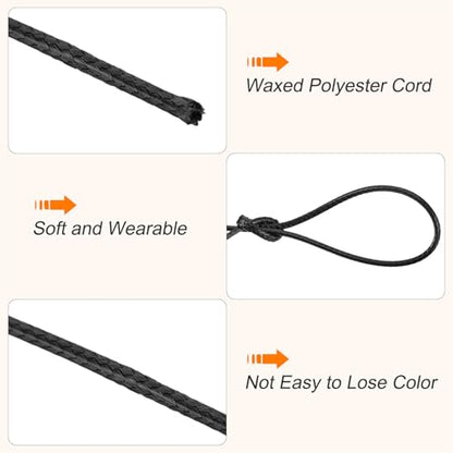 Waxed Cord 1mm Waxed Polyester Cord 175 Yard Wax String for Bracelet Making