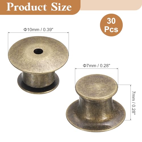 30Pcs Metal Locking Pin Backs (30 Count)