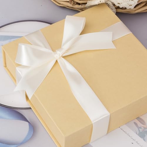 1 Inch Ivory Solid Satin Ribbon for Gift Wrapping