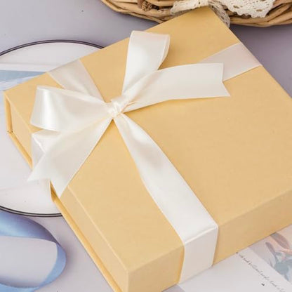 1 Inch Ivory Solid Satin Ribbon for Gift Wrapping