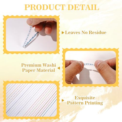 30 Rolls Floral Washi Tapes Set (30 Count)
