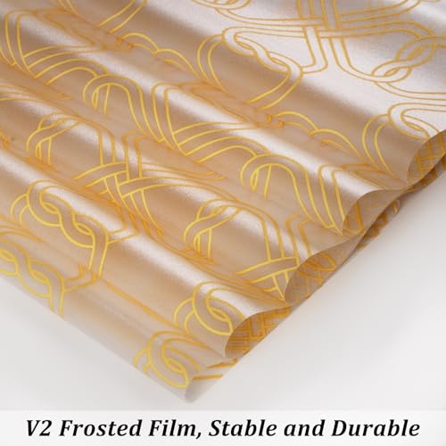 Celtic Knot Seamless Pattern Full Privacy Window Film 17.7'' x 78.7''