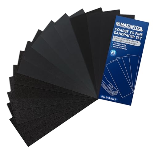 32 Pcs Coarse Sandpaper 60