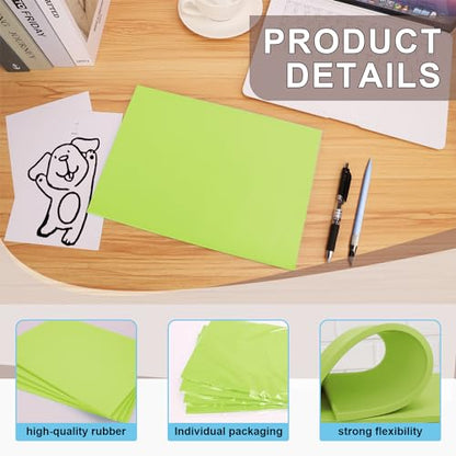 4 Pcs 8.5"x11" Rubber Carving Blocks