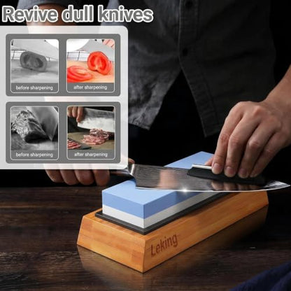 Knife Sharpening Stone Set (8 Count)
