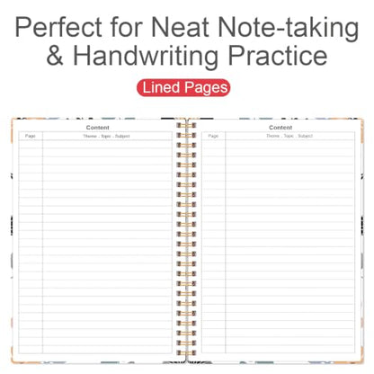 Lined Spiral Journal Notebook for Women & Men