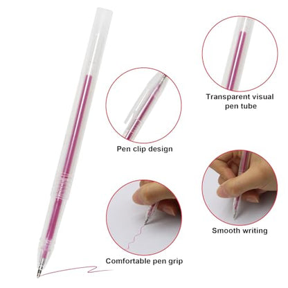20 Pcs Heat Erasable Pens for Fabric 4 Colors Heat Erasable Fabric Marking Pens for Sewing Quilting Embroidery Dressmaking (24 Count)