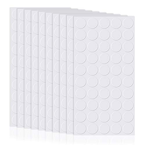 500 Pcs Double Sided Adhesive Dots Clear Glue Point Tape Stickers Balloon Glue Round Mini No Traces Adhesive Sticker Dot Sticker for Classroom Decor Craft DIY Office (500 Count)
