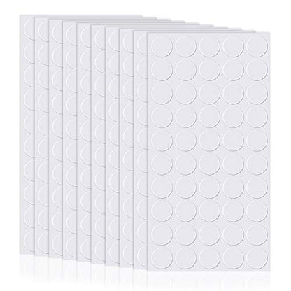 500 Pcs Double Sided Adhesive Dots Clear Glue Point Tape Stickers Balloon Glue Round Mini No Traces Adhesive Sticker Dot Sticker for Classroom Decor Craft DIY Office (500 Count)