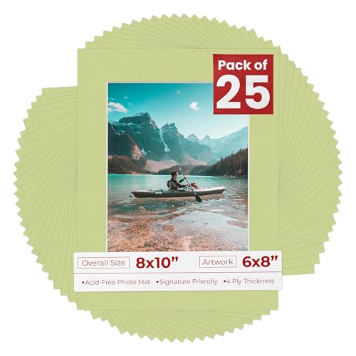 6x8 Mat for 8x10 Frame (25 Count)