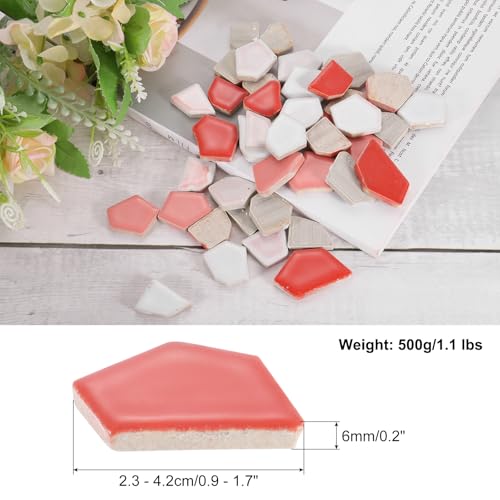 500g 1.1LB Irregular Ceramics Mosaic Tiles
