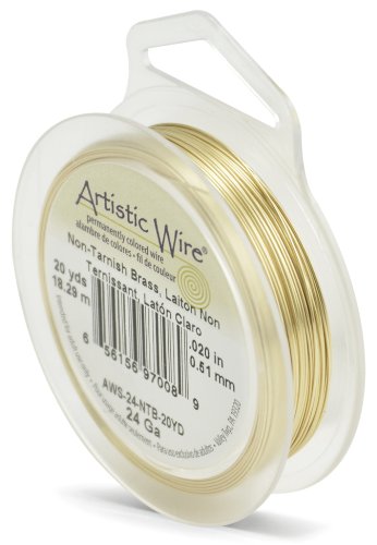 24 Gauge Tarnish Resistant Brass Craft Wire