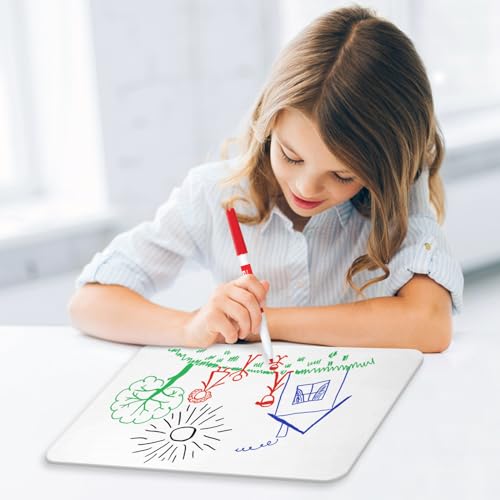 Small Dry Erase Board 9x12 Mini White Board for Kids 6 PK Double Sided