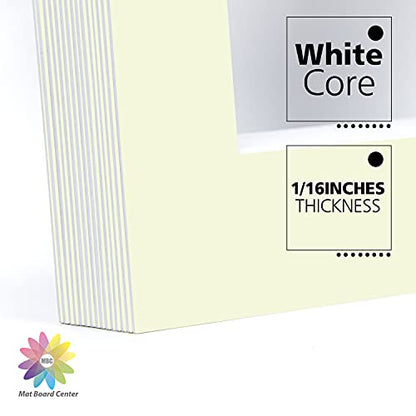 Mat Board Center 10 Pack 11x14 Photo Mats for 8x10 Picture (10 Count)