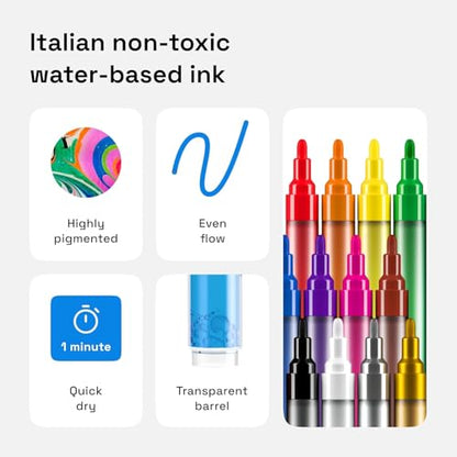 12 Acrylic Paint Markers (12 Count)