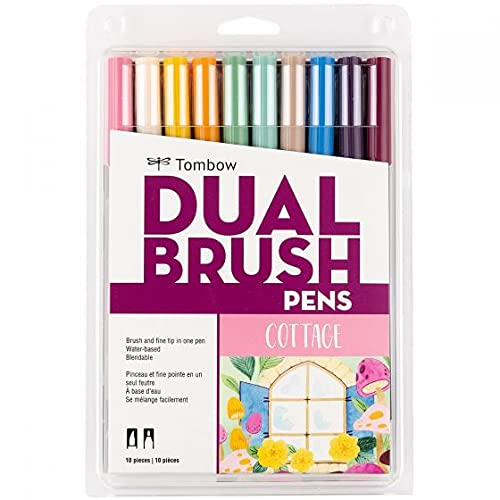 Dual Brush Pen Art Markers (10 Count)