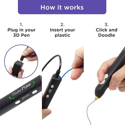 Flow 3D Printing Pen for Teens (8 Count)