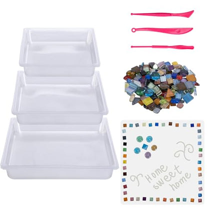 14 Pcs Square Stepping Stone Mold Kit
