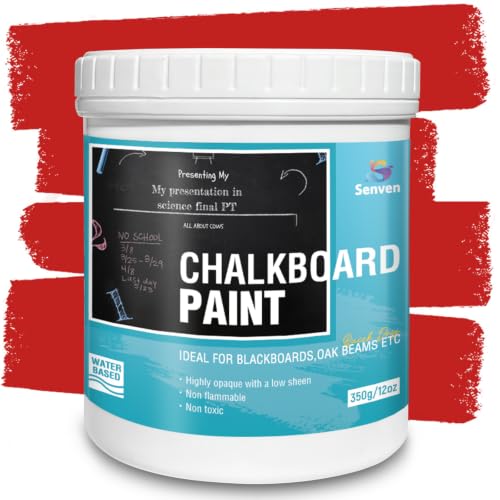 Chalkboard Paint Red Chalk Board Paint for Wood (12 Fl Oz)