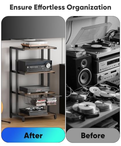 Media Stand with Detachable Baskets (4 Count)