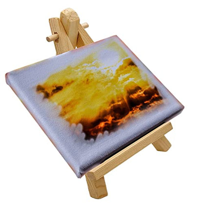 10 Pcs 7.5 Inch Mini Wood Display Easel (10 Count)