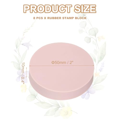 8Pcs 2" Rubber Carving Blocks (8 Count)