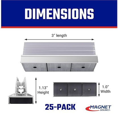 Magnetic Sign Holder Pack (25 magnetic sign holder)