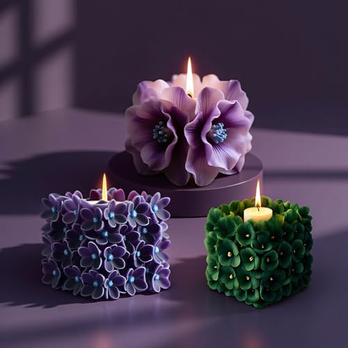 Peony Bouquet Candle Soap Molds