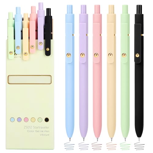 Colored Gel Pens Set (6 Count)