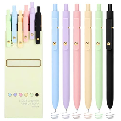 Colored Gel Pens Set (6 Count)