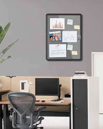 26"x20" Enclosed Bulletin Board