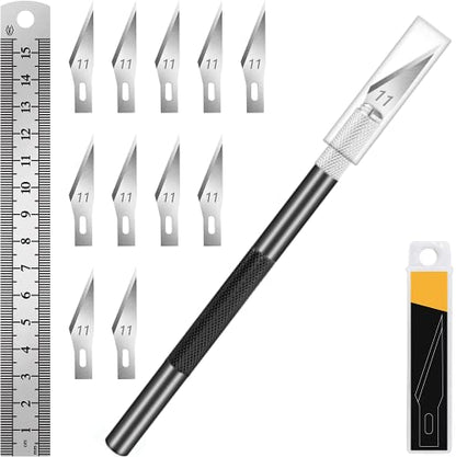 Precision Hobby Knife with 10 Extra #11 Blades