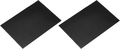 MECCANIXITY 2 Pcs Stained Glass Sheet Mosaic Tile 7.9 Inch x 5.9 Inch Black Stained Glass Sheets for Crafts DIY Art Project