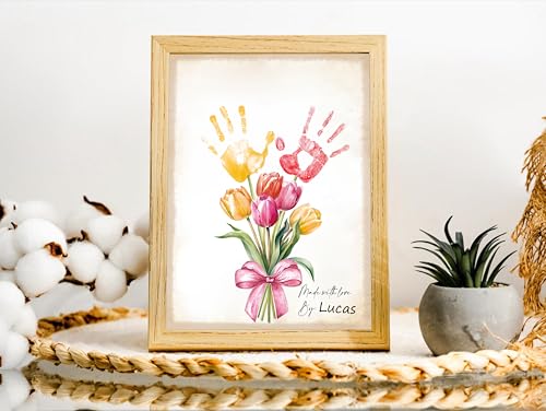 10 Pack Tulips Flower Bouquet Handprint Art (10 Count)