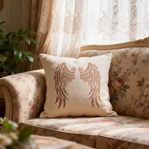 A4 Reusable Angel Wings Stencil for Painting