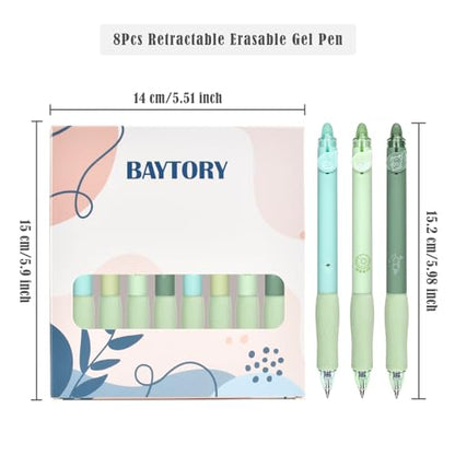 8Pcs Cute Erasable Pens (8 Count)