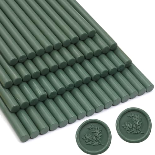 52pcs Olive Green Wax Sealing Sticks