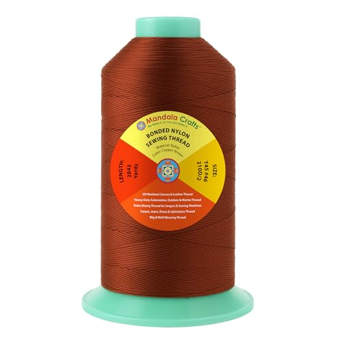 Size 46 210D T45 Copper Brown Bonded Nylon Thread (8529 Foot)