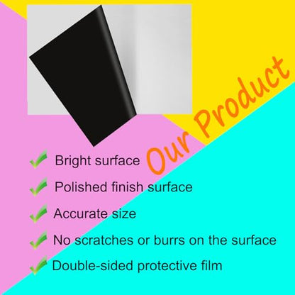2Pcs 430 Stainless Steel Sheet Metal 6" x 12" x 1 (2 Count)