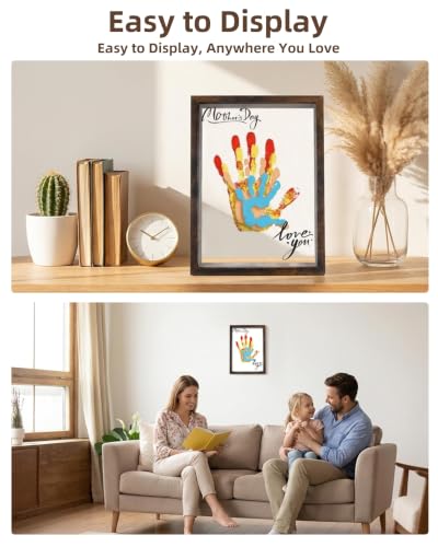 11Pcs Family Handprint Kit DIY Hand and Footprint Casting Kit with Keepsake Photo Frame