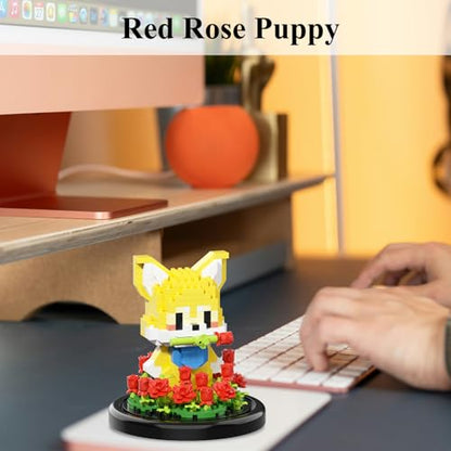 Artificial Flower Animal Toy Building Set for Adult