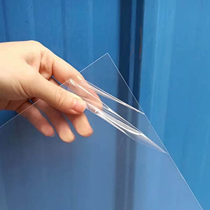 10 Pack 12x12x.02” Clear Plastic Sheet PET Flexible for DIY Craft Projects